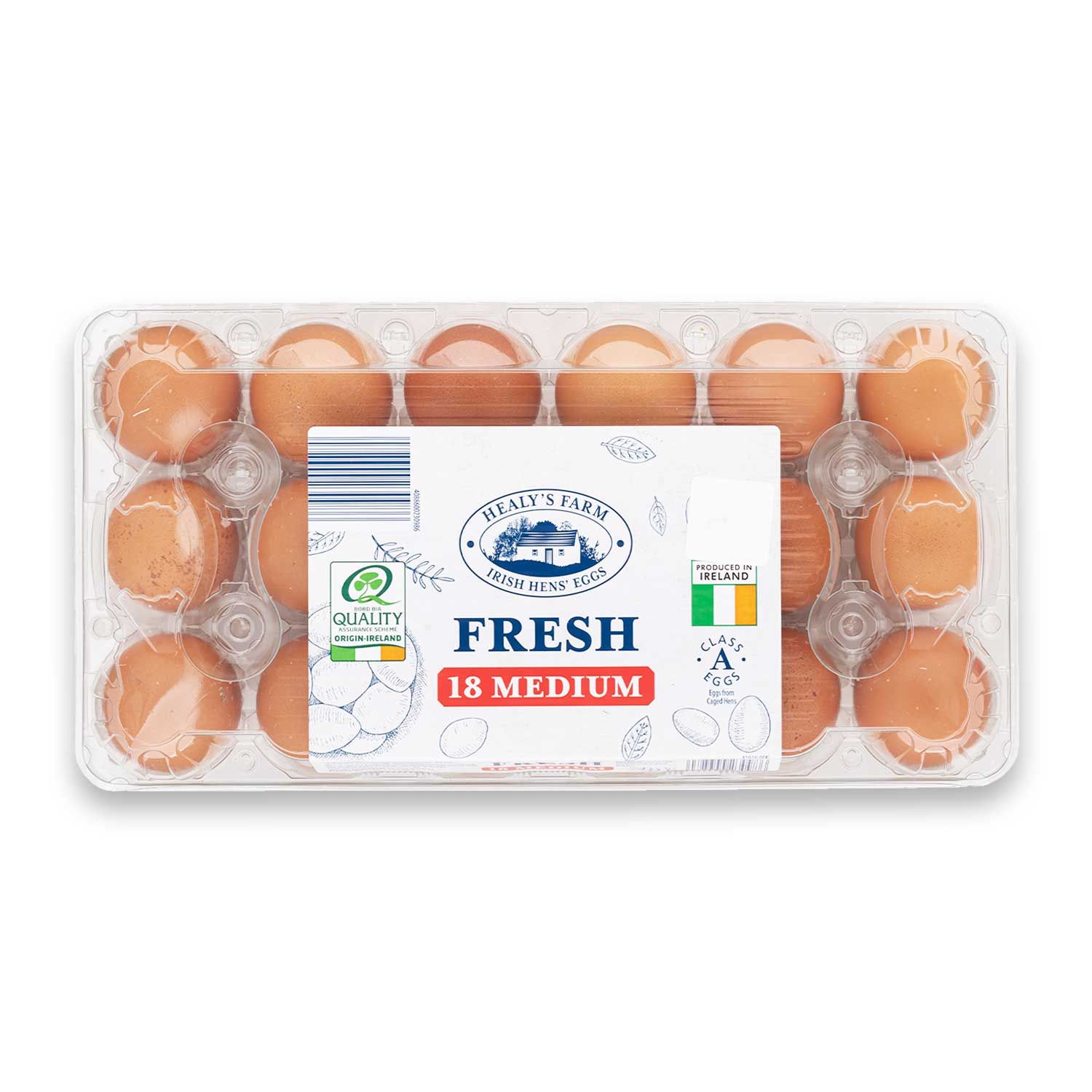 Irish Medium Fresh Eggs 18 Pack Healy's Eggs